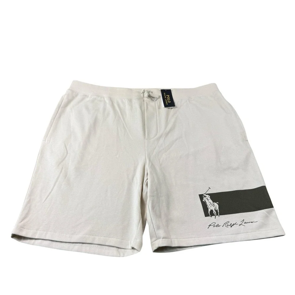 Polo Ralph‎ Lauren Light Brown Cotton Sweatshort Size 3XLB NWT